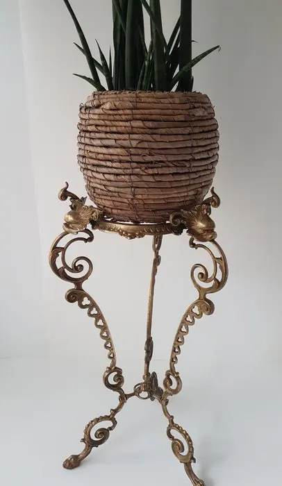 Plantentafel in Art Nouveau stijl - Messing