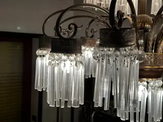 Kroonluchter (1) - Kristal, Messing