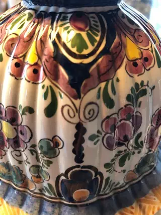 Dick Dorresteijn - Velsen, Sassenheim - Polychrome dekselvaas - Keramiek