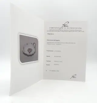 Herend - Verfijnd "Bouquet of Flower" bladvormig middenstuk met 24kt puur gouden rand en - Porselein