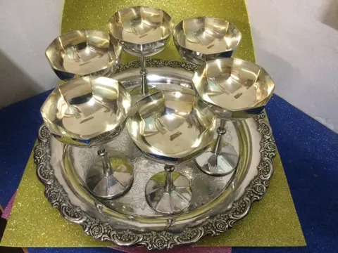 Dienblad (7) - Verzilverd