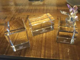 Swarovski - Set of 3 crystal stands - Boxed (3) - Kristal