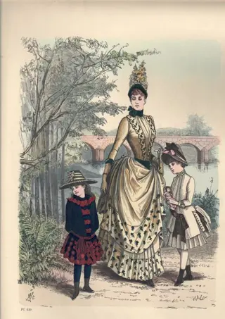 La Saison Journal Illustré des Dames - Set van La Saison Journal handgekleurde prenten - Papier