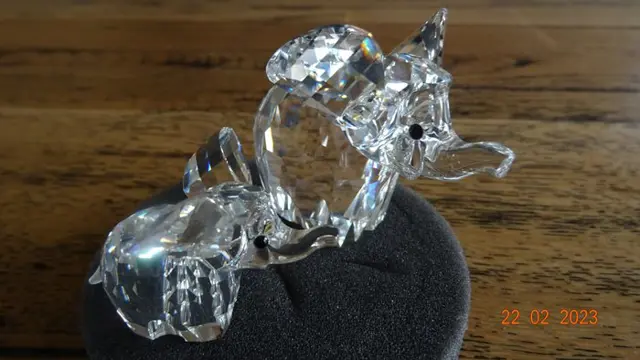Adi Stocker - Swarovski - Beeldjes, Elephants (2) - Kristal