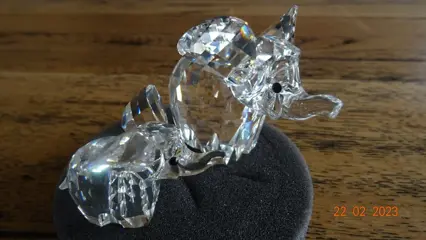 Adi Stocker - Swarovski - Beeldjes, Elephants (2) - Kristal
