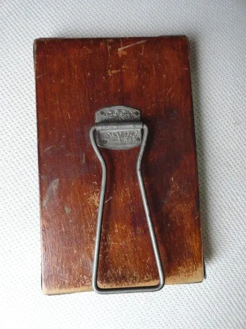 Spiegel - Art Deco - Brons, Glas, Hout