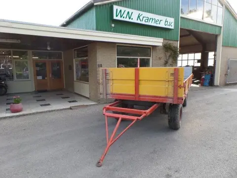 Landbouwwagen 4 wiel met opzetschotten