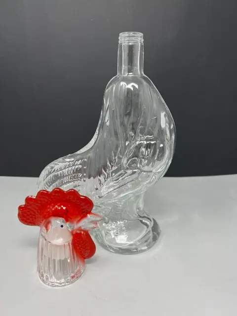 Fles sterke drank - Glas