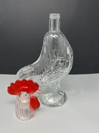 Fles sterke drank - Glas