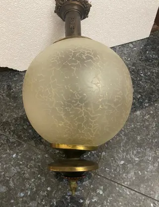 Hanglamp (1) - Modern - messing glas