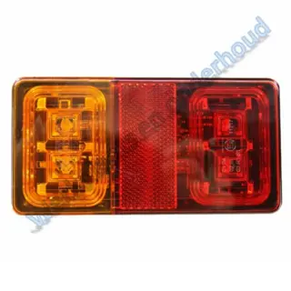 Led achterlicht 12/24v (2mtr. kabel)