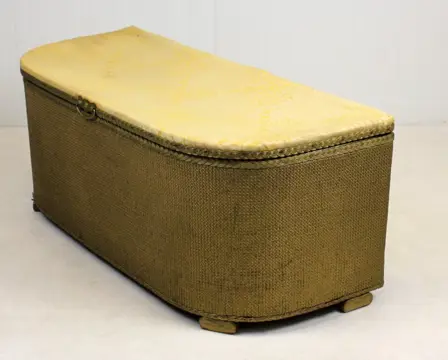 Mand, Lloyd Loom style Ottoman - Hout