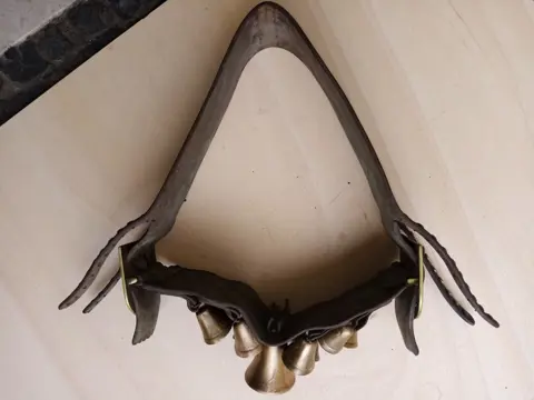 halsband voor paarden (1) - Brons, Leder