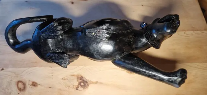 Figuur/beeld, panter - Hout