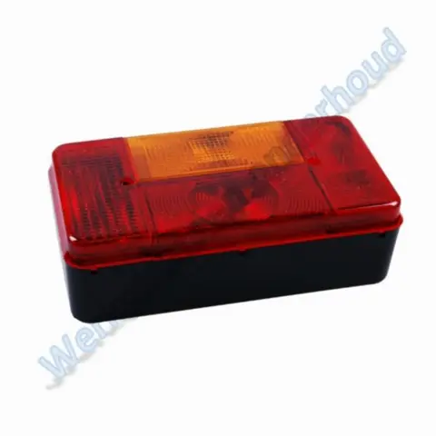 Radex 5001/10 achterlicht links met kenteken en mistlamp