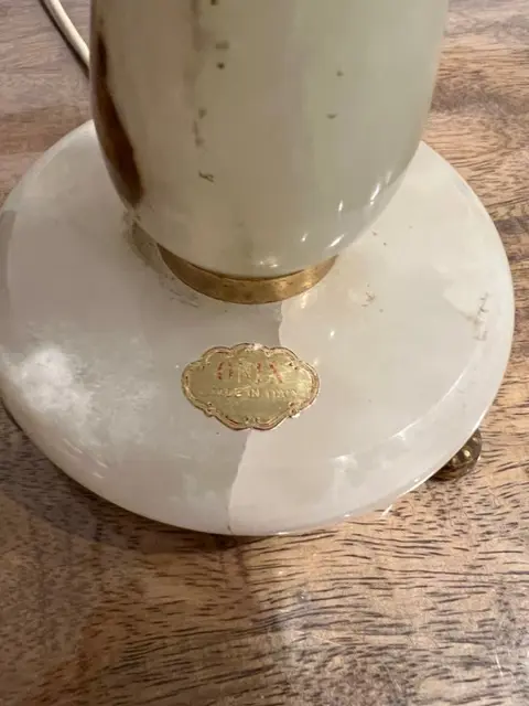 Lamp - Messing, Onyx