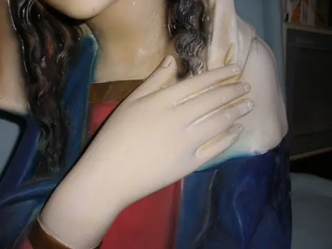 Maria buste beeld plaster midden 20 eeuw (1) - Plaster