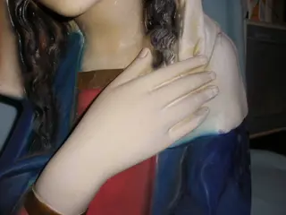 Maria buste beeld plaster midden 20 eeuw (1) - Plaster
