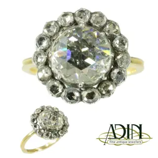 Sublieme verlovingsring uit de Victoriaanse periode.