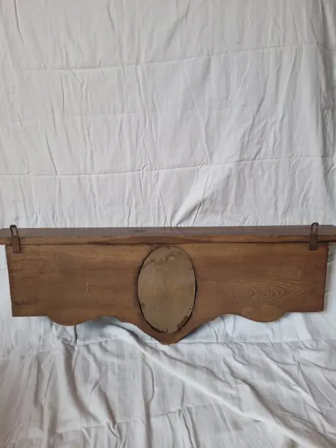 Wandkapstok met hoedenplank (1) - Hout, Mahonie