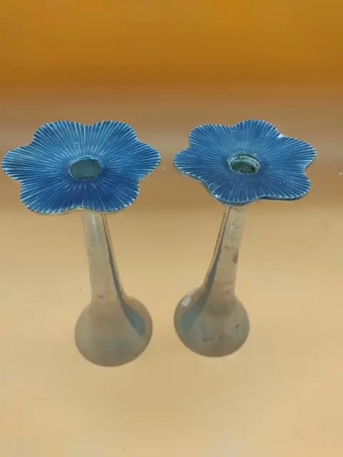 paar kandelaars (2) - Verzilverd