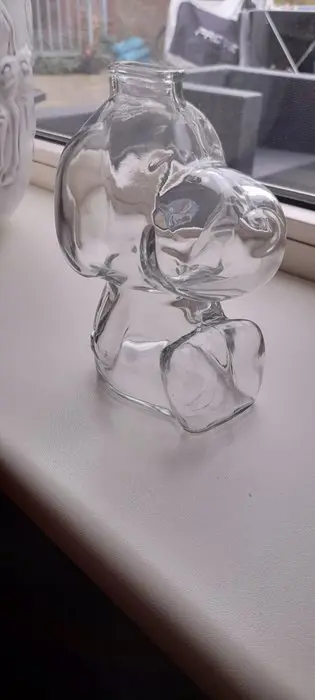 anchor hocking - snoopy spaarpot 1958 - Modern - glass blank persglas