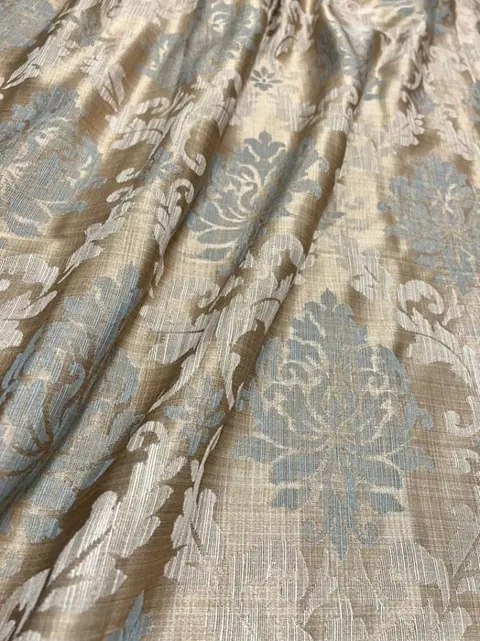 2.90 x 2.80 meter Luxe Franse zijde Shantung-stof - Rococo-stijl - Katoen, Satijn - 21e eeuw