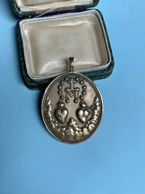 Medaille, Medaillon, Reliek (12) - Georgisch - Brons