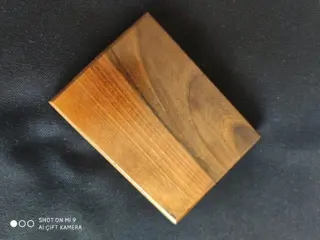 Sigarettendoos - Hout, Parelmoer