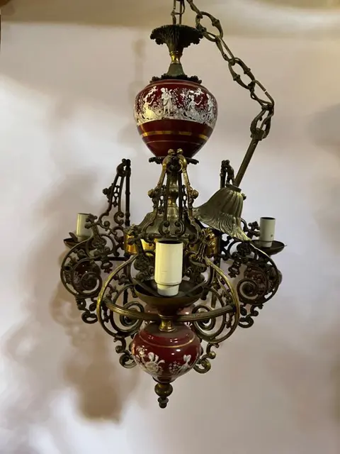 Kroonluchter (1) - Messing