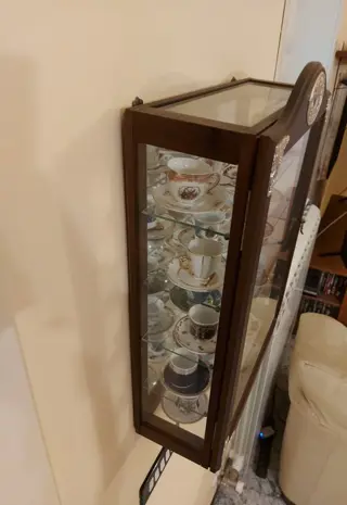 Tazza, Vitrinekast - Hout, Zilver