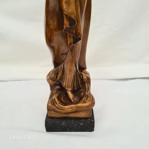 S.J - Maria en Jezus opgranieten steen - Genummerd - Gips, Graniet, steen