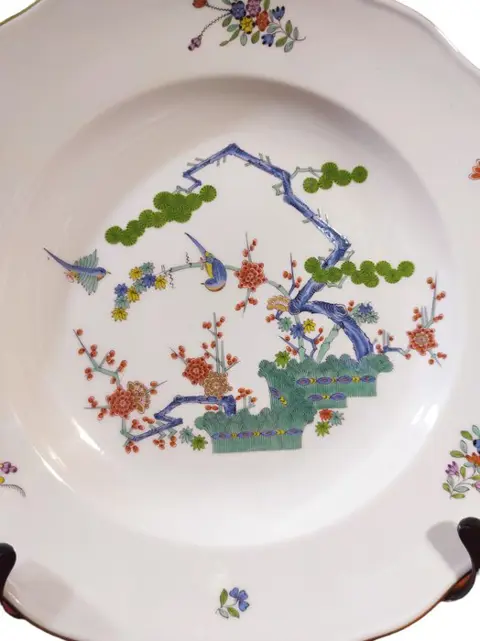 Meissen - Bord, Kakiemon - Porselein