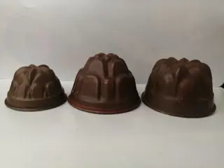 Kommen - Formelle - Geleivormen (3) - Rood koper