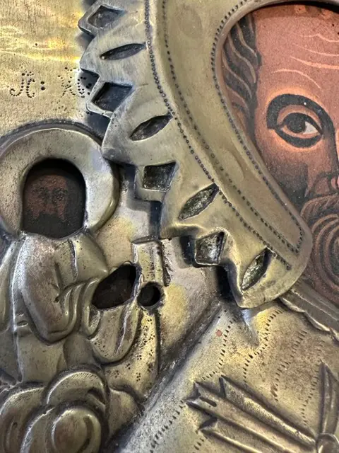 Icon - San Nicola - 26 x 32 cm - Hout