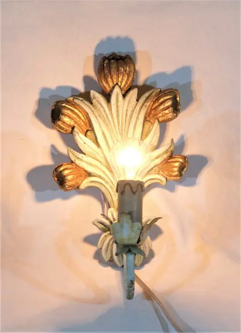 DittaPrima di Firenze - Muurlamp - Kunst en ambachten - Gesneden hout