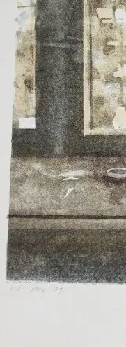 Hans Koopman(1953) - tekening/ lithografie (1) - Papier