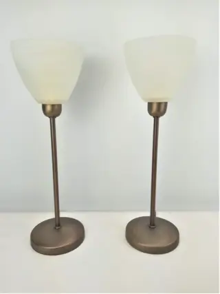 Set of lamps - Regency stijl - Glas, Messing