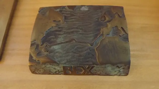 David Marshall - asbak, bakken (4) - Aluminium, Brons