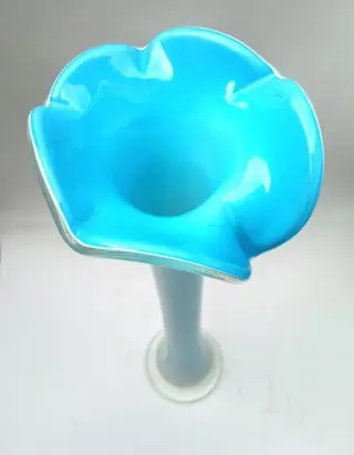 Paarse Vaas - (39cm) - Opaline glas