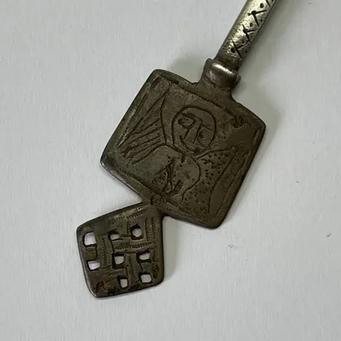 Amhara region - Handmade Ethiopisch-Orthodoxe Cross - Legering, Zilver & Nikkel
