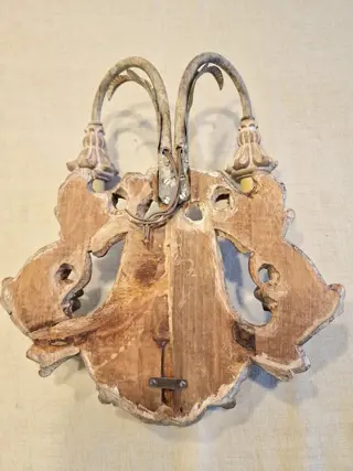 Muurlamp, Plafondlamp (2) - Hout, Metaal