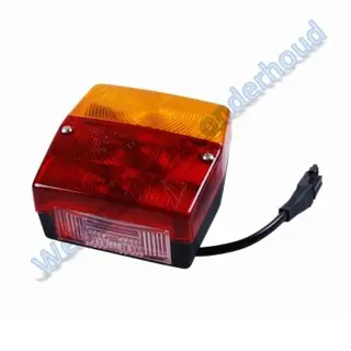 Aspock Minipoint achterlicht vierkant l/r