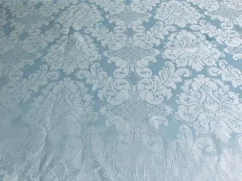 3.00 x 3.45 meter !!!! San Leucio damaststof met barokke decoratie in Lodewijk XIV-stijl - Hars/polyester, Zijde - 21e eeuw