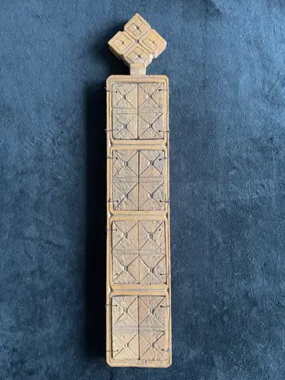 Ethiopisch handgeschilderd paneel (icoon) - Hout
