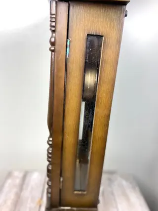 Wandklok - Hout, Messing - Tweede helft 20e eeuw