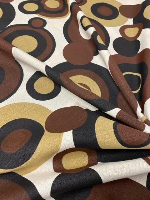 2 x 325 x 140 cm - space age san leucio vintage ruwe linnen stof - Hars/polyester, Linnen - 21e eeuw