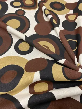 2 x 325 x 140 cm - space age san leucio vintage ruwe linnen stof - Hars/polyester, Linnen - 21e eeuw