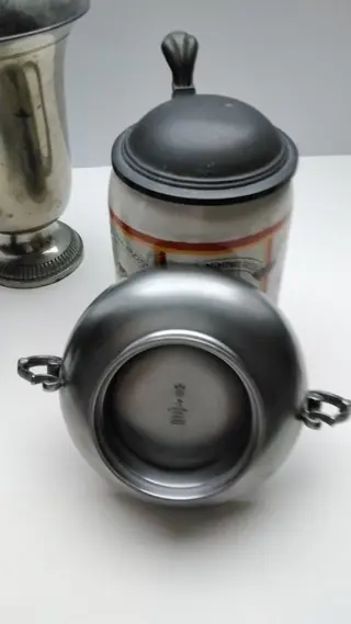 antieke tinnen set (5) - Tin