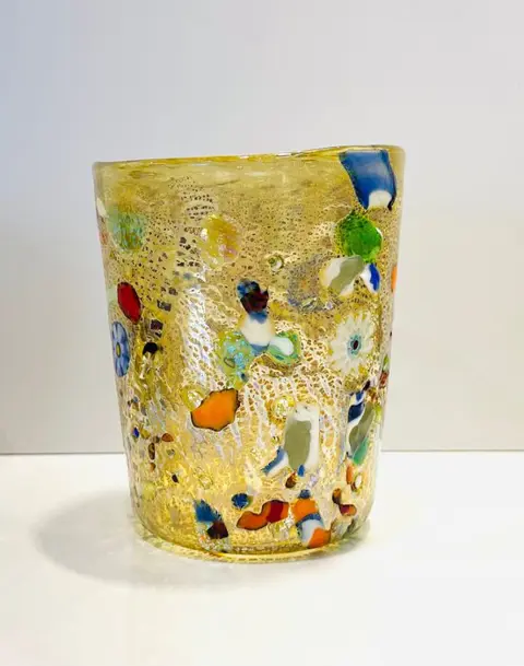 Vetromania - Murano Glass - Set karaf + 6 glazen eerbetoon aan Miró (7) - Glas